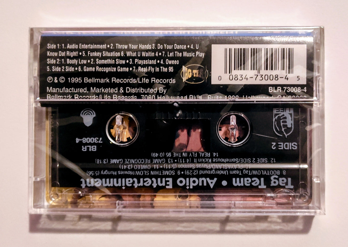 Tag Team - "Audio Entertainment" - CASSETTE TAPE NM/M (Sealed; 2 tiny cracks in case spine; cover possibly lightstruck)