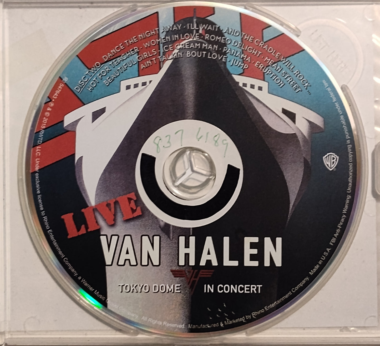 Van Halen - "Tokyo Dome In Concert" - COMPACT DISC (2x CD) G/VG