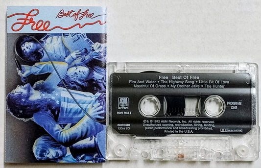 Free - “Best Of Free” - CASSETTE TAPE VG+/VG+