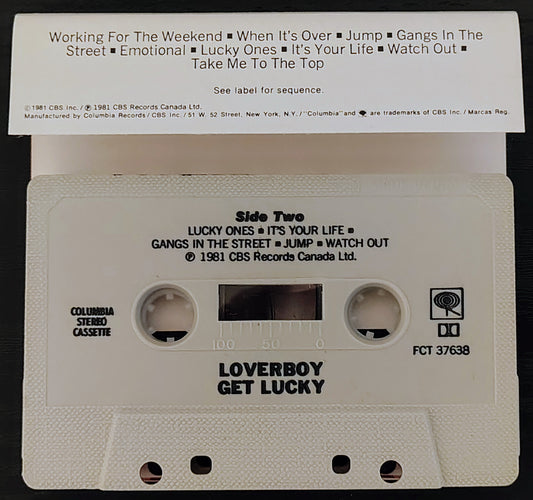 Loverboy - “Get Lucky” - CASSETTE TAPE VG+/VG