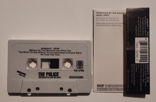 Police, The - "Regatta De Blanc (Chrome; DOLBY)" - CASSETTE TAPE VG+/VG+