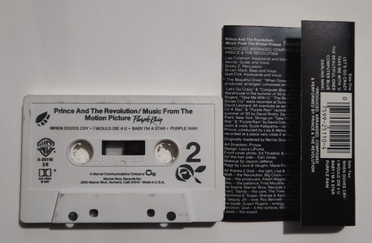 Prince - "Purple Rain" - CASSETTE TAPE (SR; DOLBY HX PRO B NR) VG+/VG+