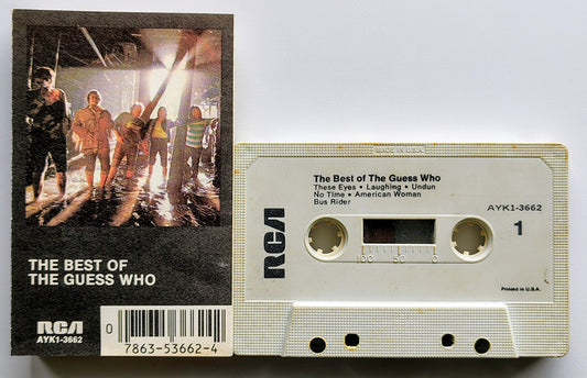Guess Who, The - “The Best Of The Guess Who” - CASSETTE TAPE G+/VG (Inner j card has a tear)