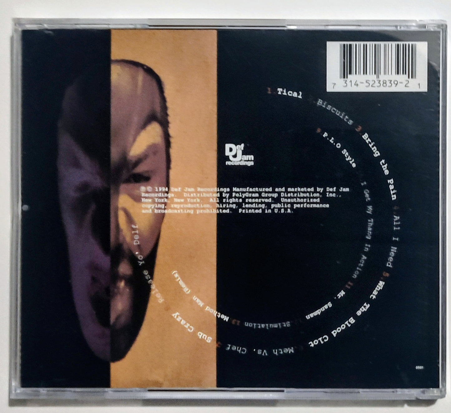 Method Man - "Tical" - COMPACT DISC VG+/VG+