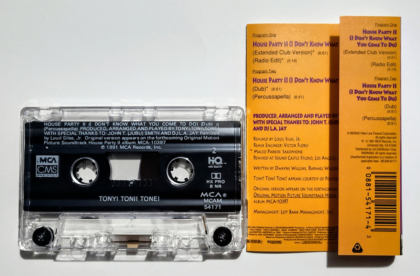 Tony! Toni! Toné! - "House Party II (I Don't Know What You Come To Do" - CASSETTE TAPE VG+/VG+