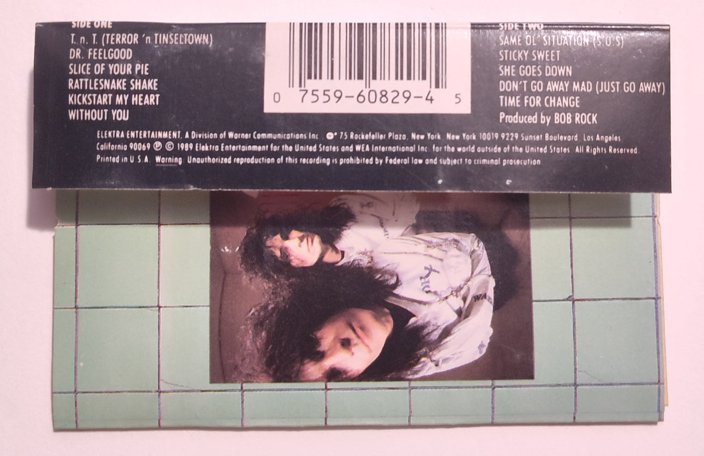 Mötley Crüe - "Dr Feelgood" - CASSETTE TAPE (SR; DOLBY HX PRO) VG/VG+