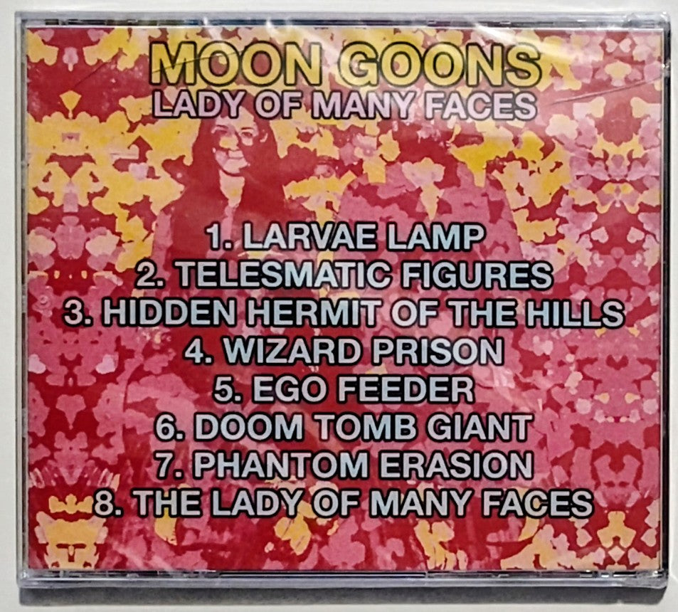 Moon Goons - "Lady Of Many Faces" - INDIE COMPACT DISC NM/M (Sealed; rear jewel case has a crack; Album Art by Alex Borrego)