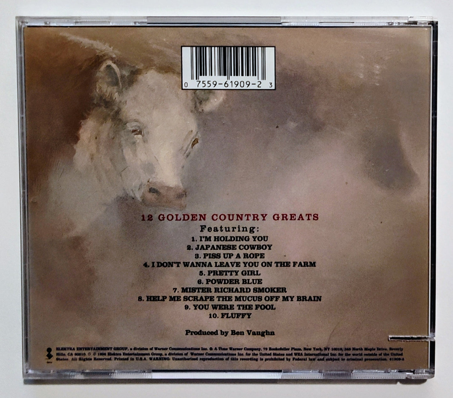 Ween - "12 Golden Country Greats" - COMPACT DISC G+/VG+ (Cut in spine of album art)