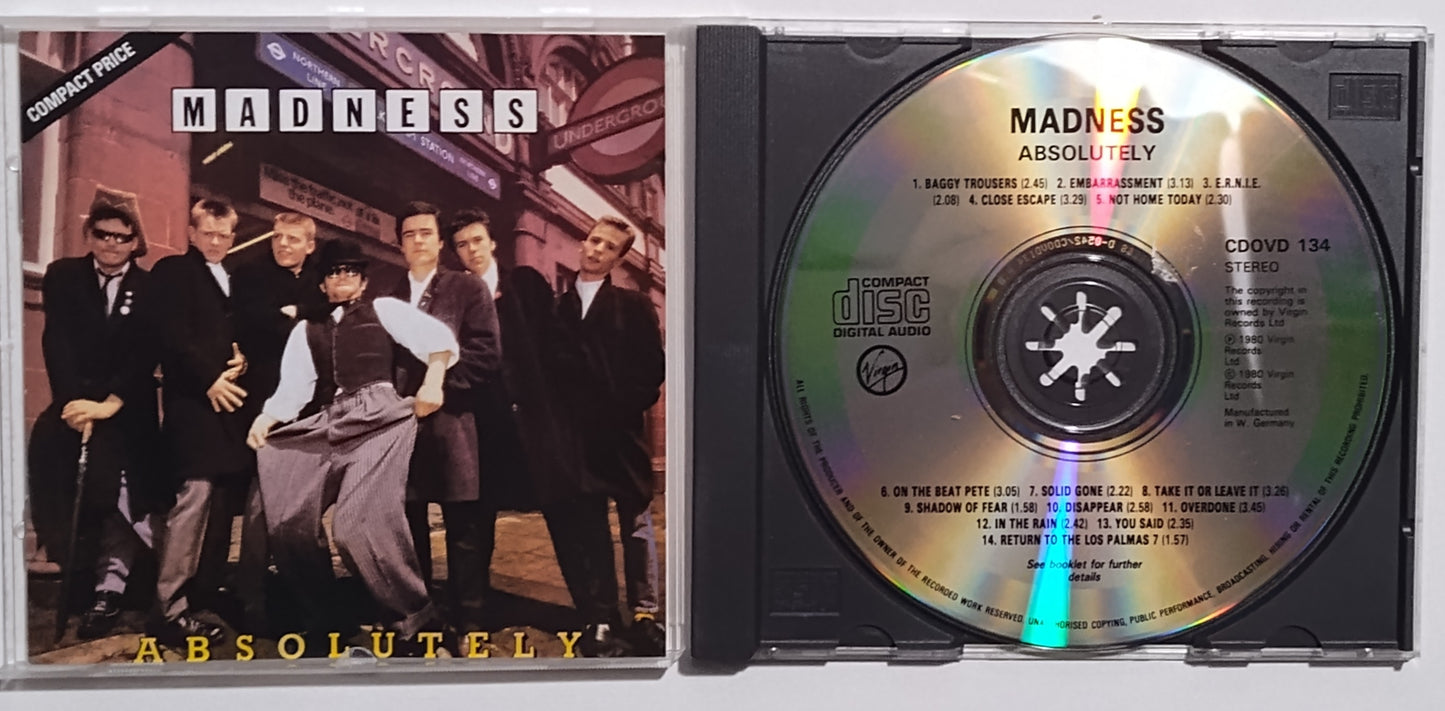 Madness - "Absolutely" - COMPACT DISC VG+/VG+
