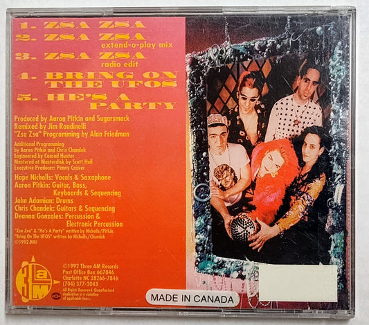 Sugarsmack - “Zsa Zsa” - INDIE COMPACT DISC (Maxi Single) G+/VG+