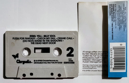 Billy Idol - "Rebel Yell" - CASSETTE TAPE G+/VG (Light cover damage)