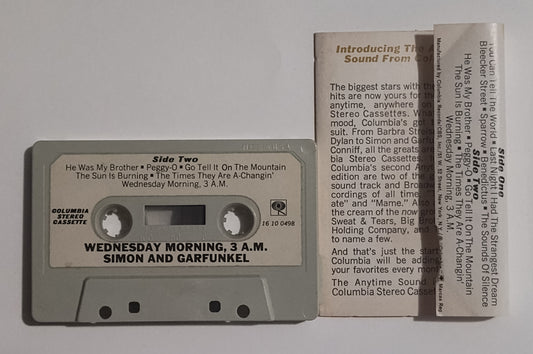 Simon & Garfunkel - "Wednesday Morning.3AM" - CASSETTE TAPE (Stereo) VG/VG+