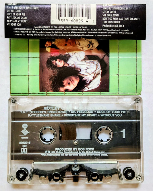 Mötley Crüe - "Dr. Feelgood" - CASSETTE TAPE VG/VG