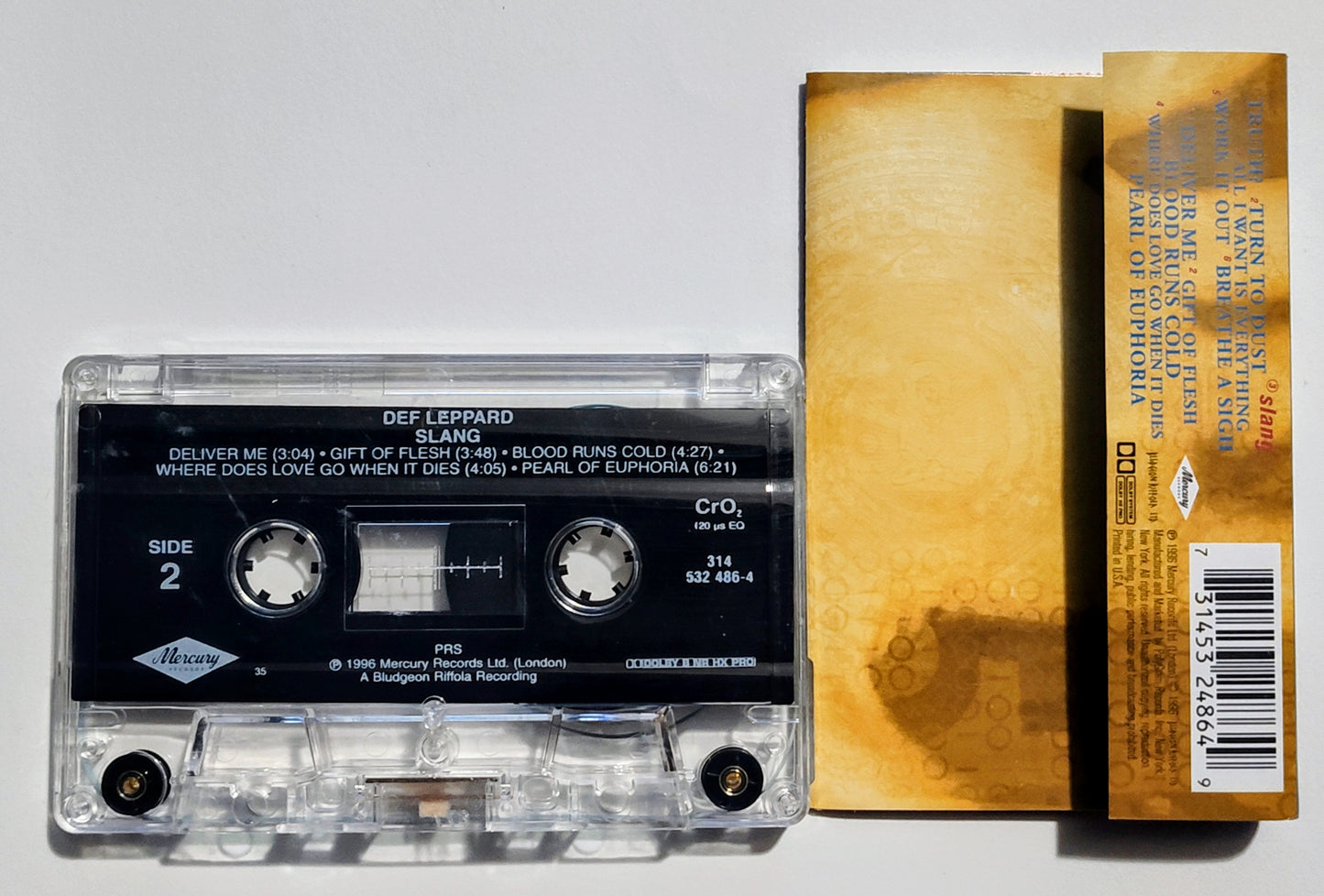 Def Leppard - "Slang" - CASSETTE TAPE VG+/VG+