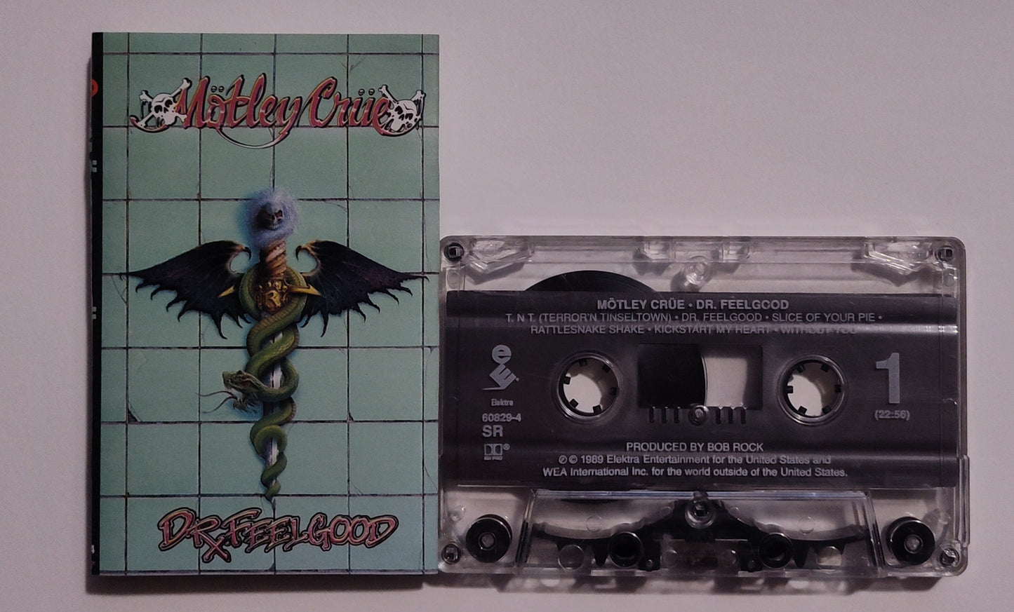 Mötley Crüe - "Dr Feelgood" - CASSETTE TAPE (SR; DOLBY HX PRO) VG/VG+