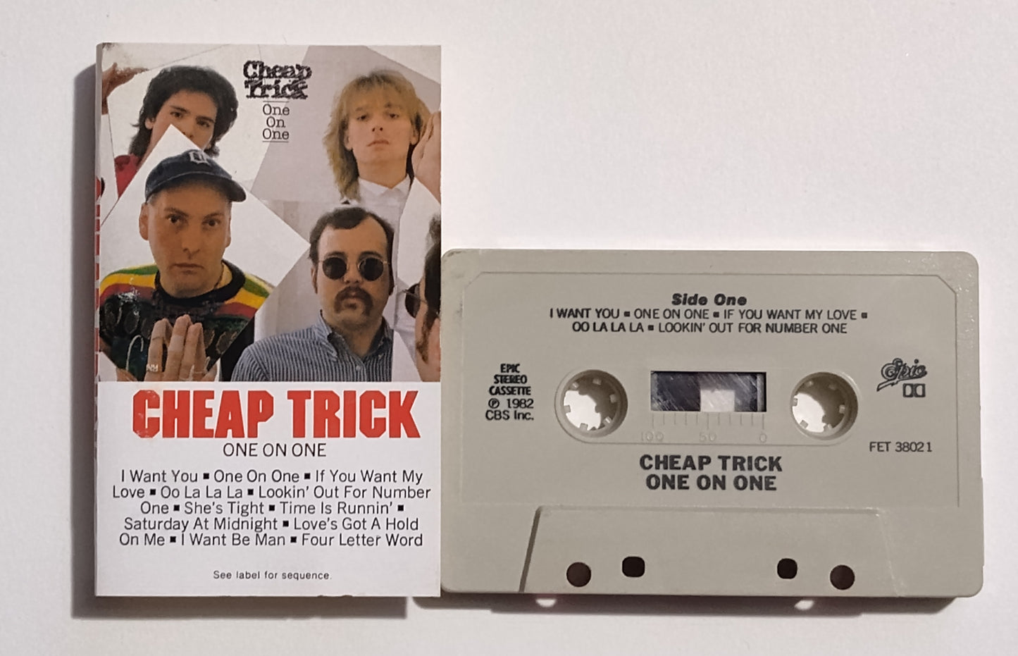 Cheap Trick - "One On One" - CASSETTE TAPE (DOLBY) VG+/VG+