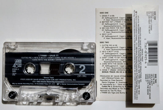 L'Trimm - "Grab It" - CASSETTE TAPE (SR; DOLBY HX PRO) VG+/VG+