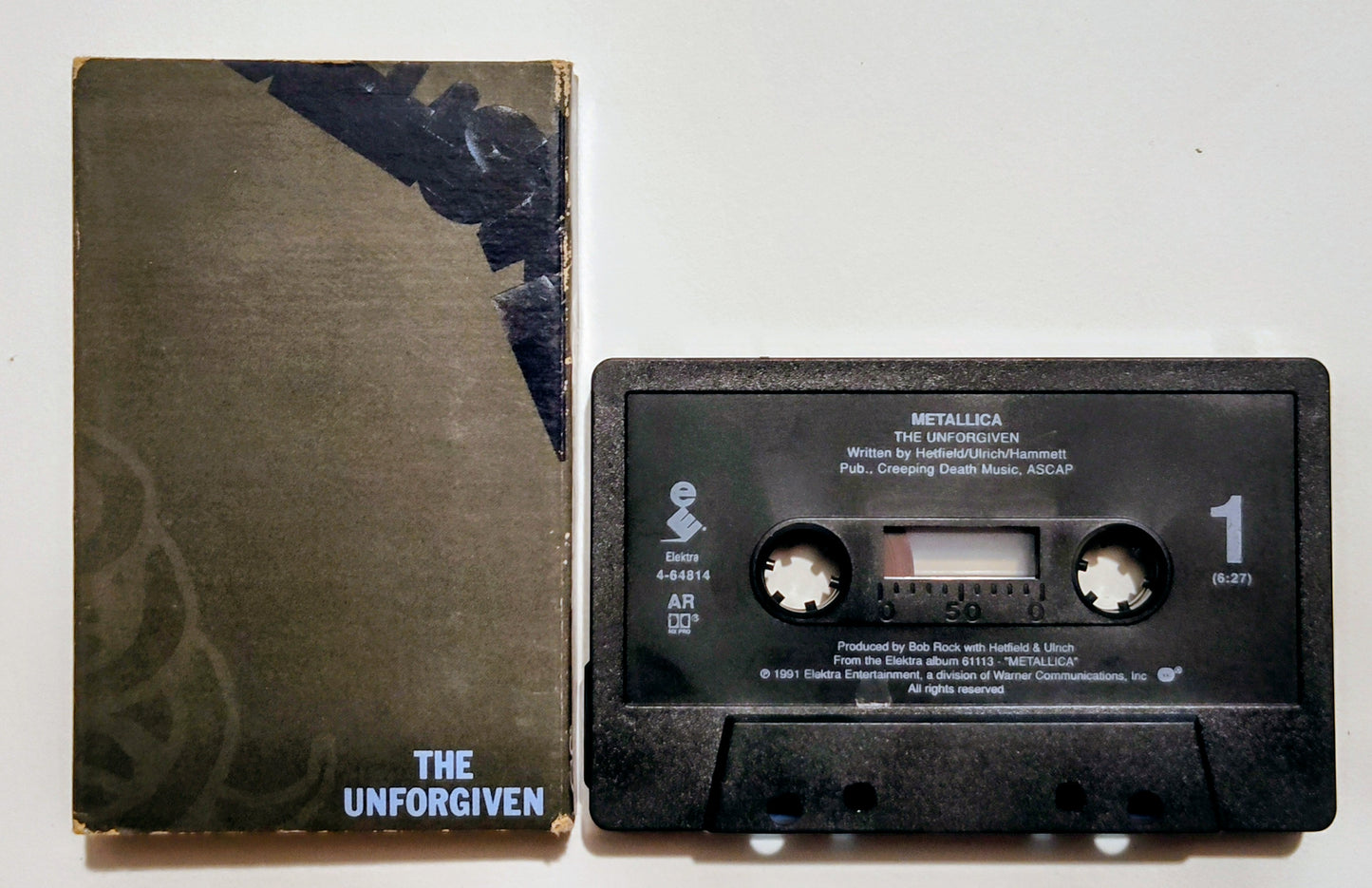 Metallica - "The Unforgiven" - CASSETTE TAPE (Single; AR; DOLBY HX PRO) G+/VG+