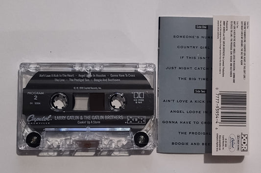 Larry Gatlin & The Gatlin Brothers - "Cookin' Up A Storm" - CASSETTE TAPE (DOLBY HX PRO B NR) NM/NM
