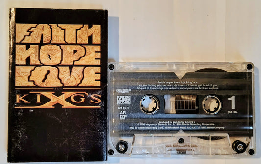 King’s X - “Faith Hope Love” - CASSETTE TAPE G+/G+