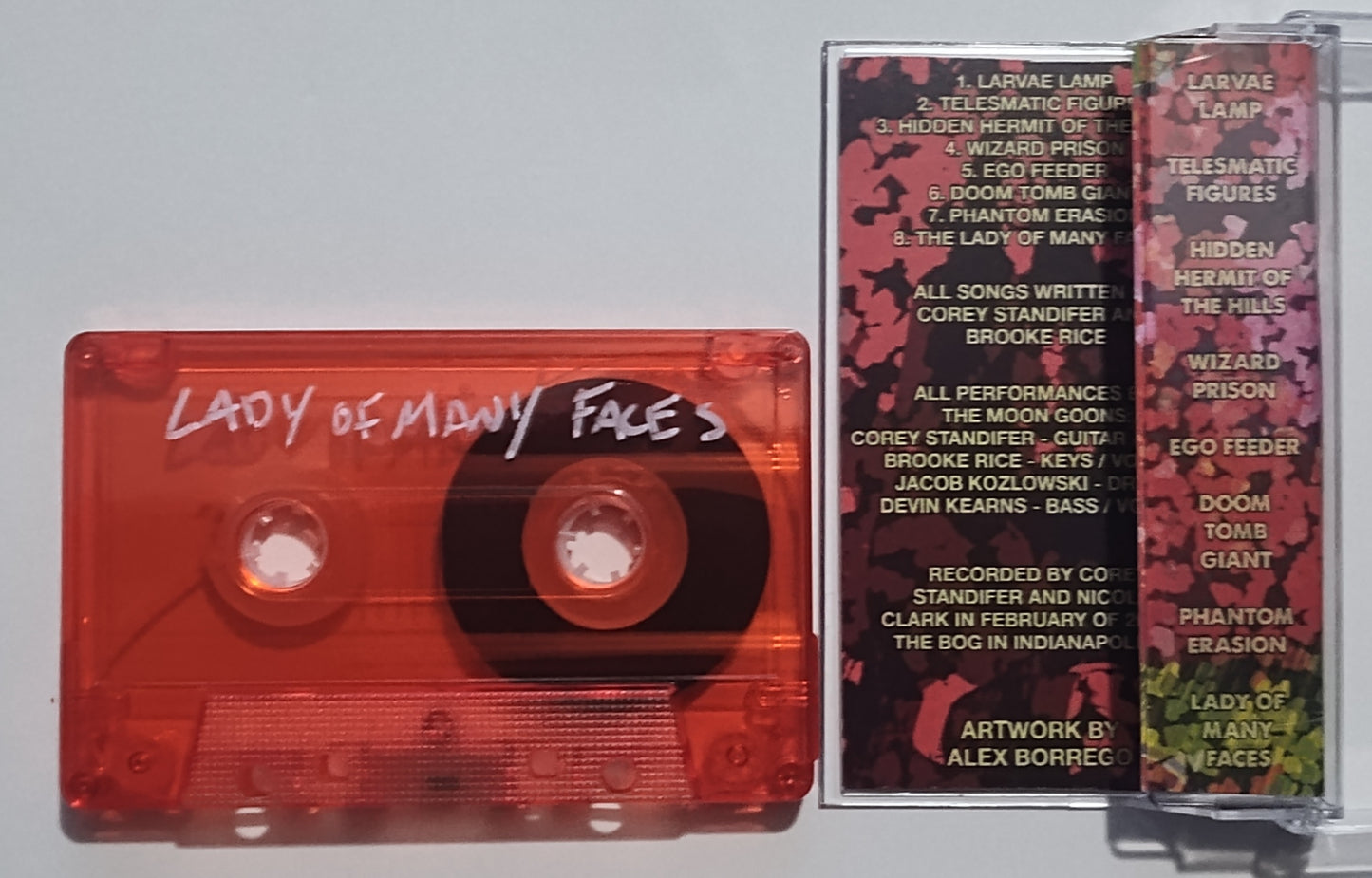 Moon Goons - "Lady Of Many Faces" - INDIE CASSETTE TAPE M/M (Album Art by Alex Borrego) *⭐*