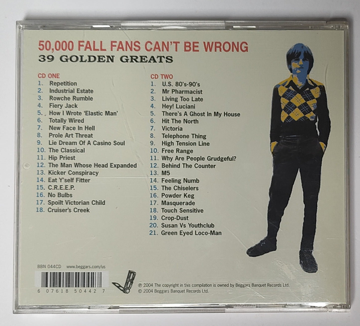 Fall, The - "50,000 Fall Fans Can't Be Wrong; 39 Golden Greats" - INDIE COMPACT DISC (2x) VG+/NM
