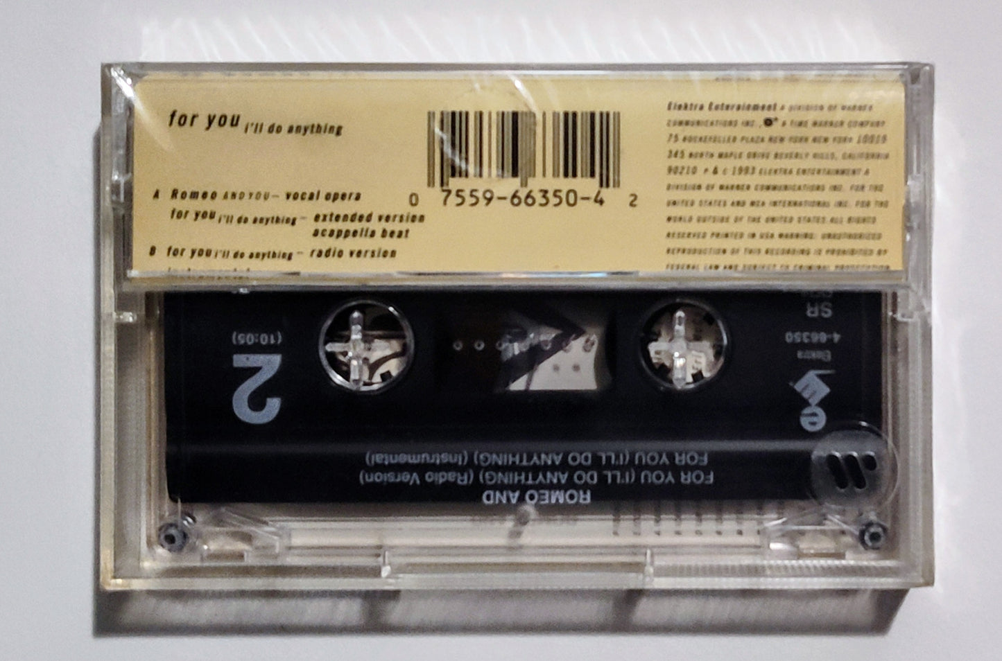 Romeo And - "For You I'll Do Anything" - CASSETTE TAPE (Maxi; SR; DOLBY HX PRO) M/M (Sealed)