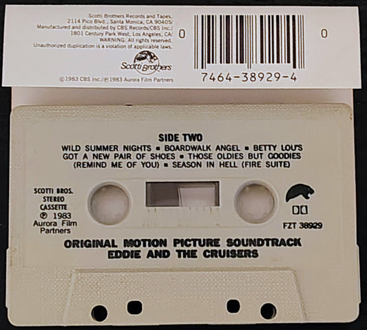 Various Artists - “Eddie And The Cruisers Soundtrack” - CASSETTE TAPE VG+/VG