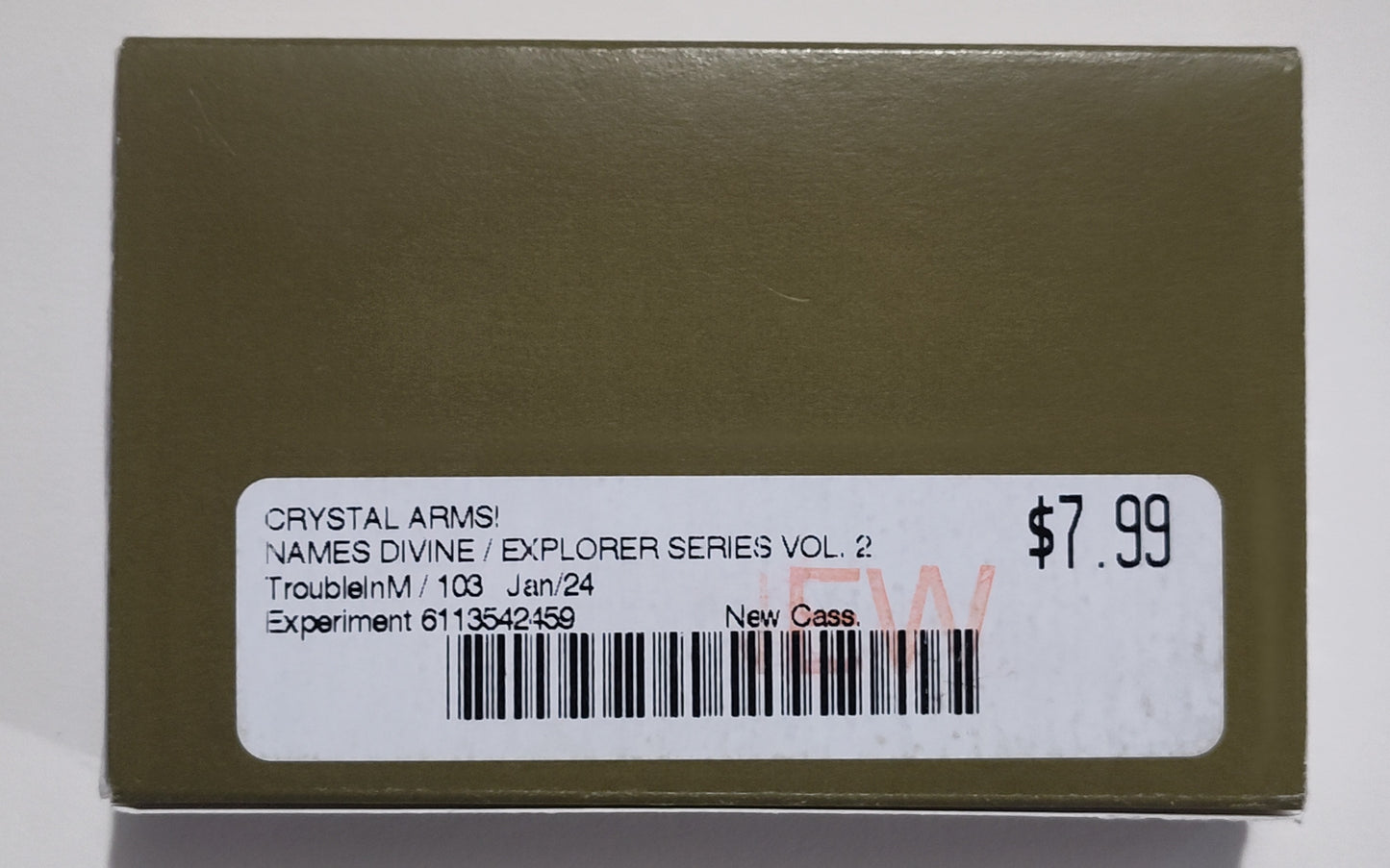Names Divine/The Crystal Arms - "Trouble In Mind Records Explorers Series Vol. 27 (Split)" - INDIE CASSETTE TAPE M/M (Sealed in slipcase) *⭐*