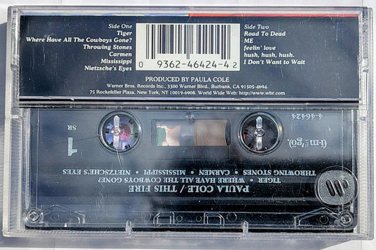Paula Cole - “This Fire” - CASSETTE TAPE VG+/VG+ *🚨*