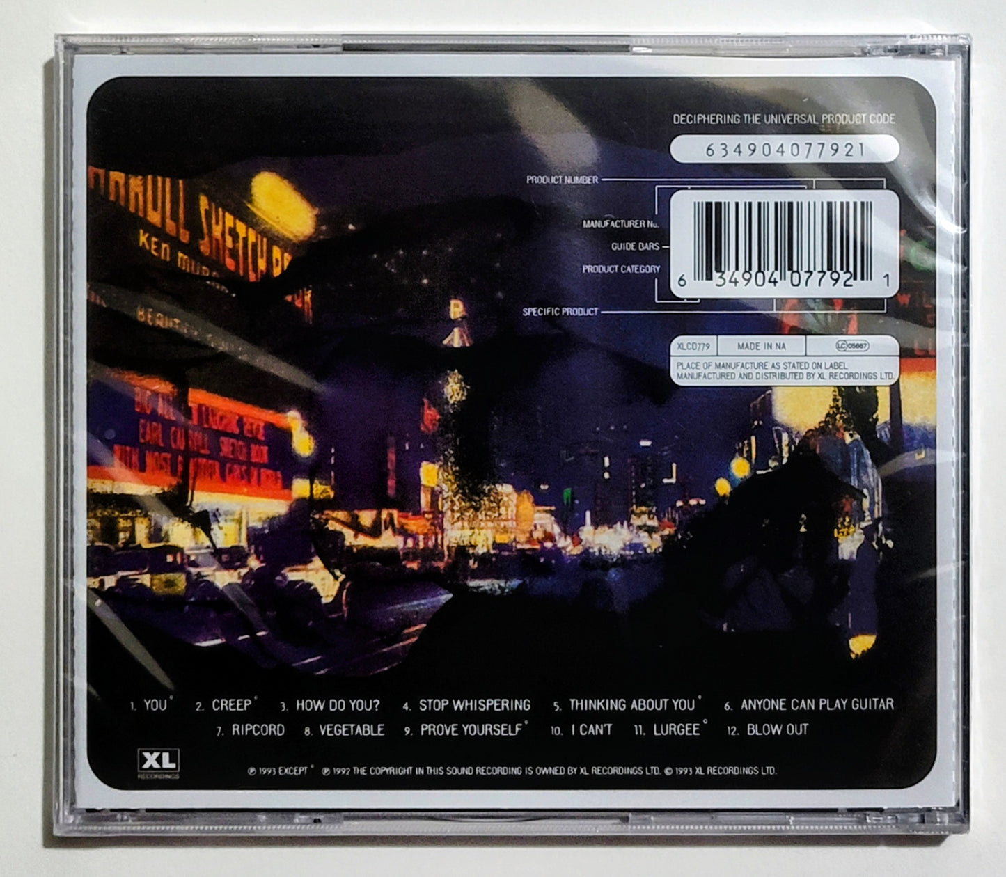 Radiohead - "Pablo Honey" - COMPACT DISC M/M (Sealed)