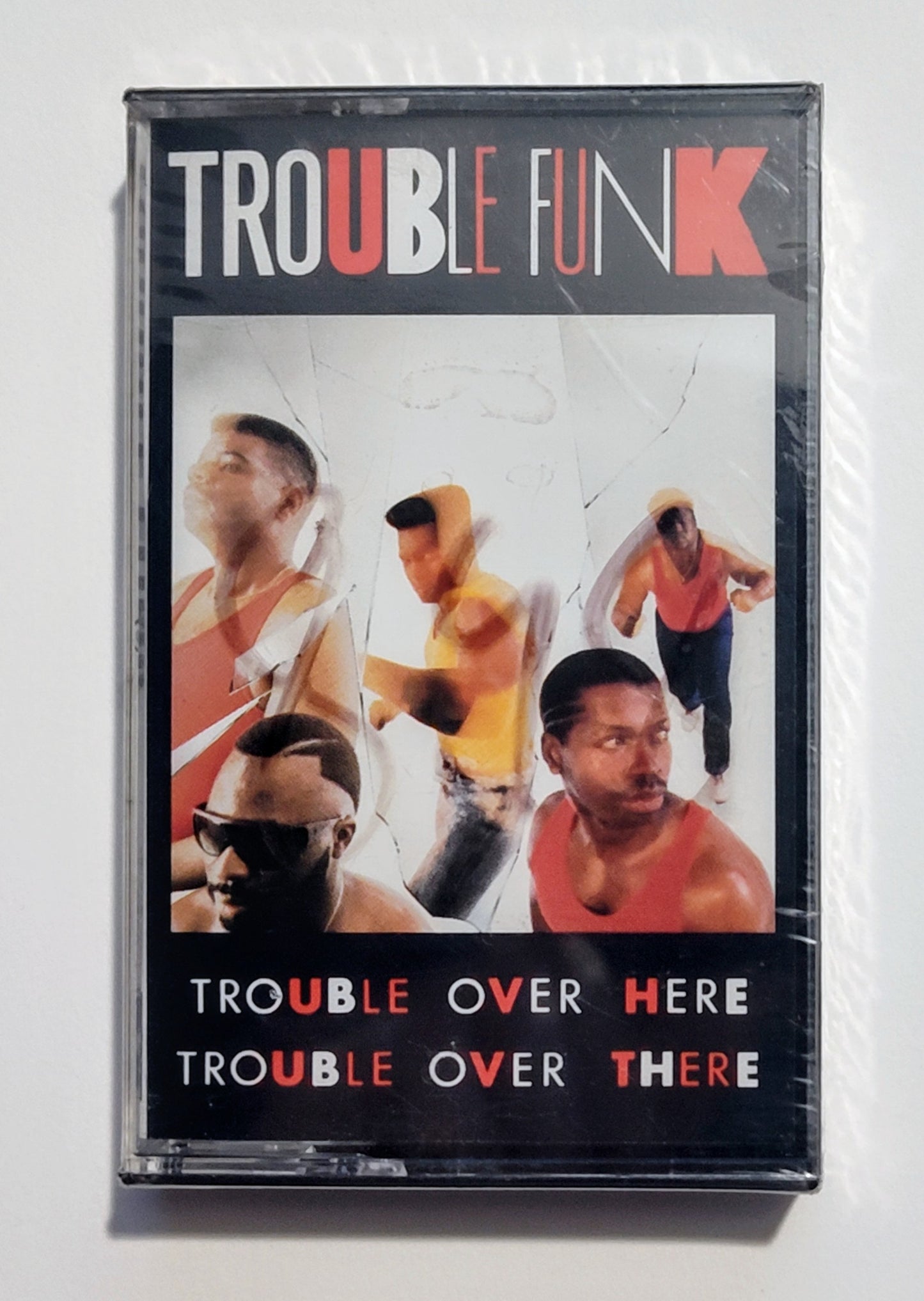 Trouble Funk - "Trouble Over Here, Trouble Over There" - CASSETTE TAPE (DOLBY) NM/M (Sealed; broken seal)