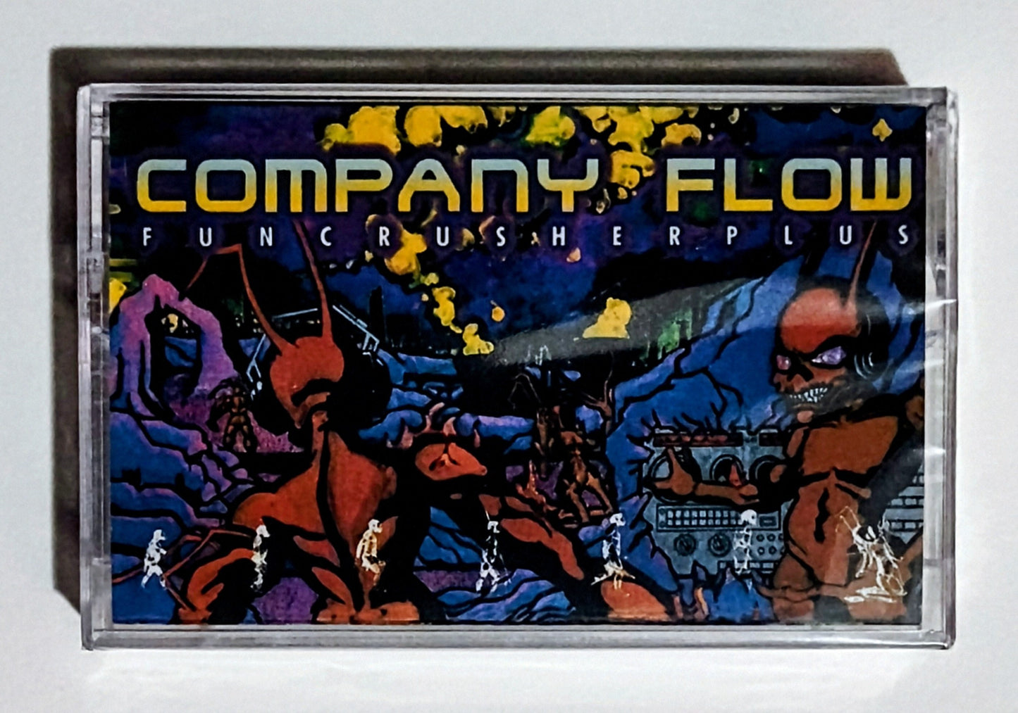 Company Flow - "Funcrusher Plus" - INDIE CASSETTE TAPE (Italy "Fan Club" Tape) M/M (Sealed; 1 Copy Available)