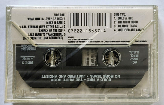 KLF, The - “The White Room” - CASSETTE TAPE M/M (Sealed with slightly worn hype sticker)