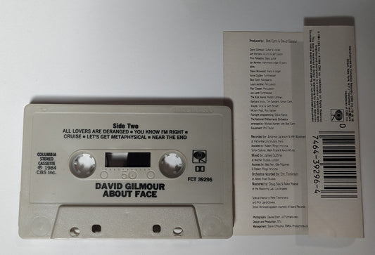 David Gilmour (Pink Floyd) - "About Face" - CASSETTE TAPE (DOLBY) VG+/VG+