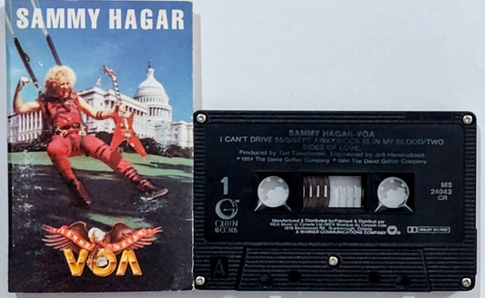 Sammy Hagar - "VOA" - CASSETTE TAPE (Canada; black shell) G+/G+