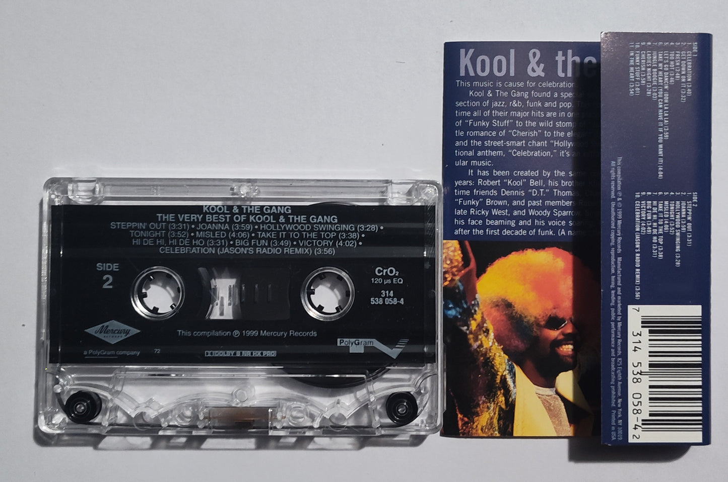 Kool & The Gang - "The Very Best Of" - CASSETTE TAPE (Chrome) VG+/VG+