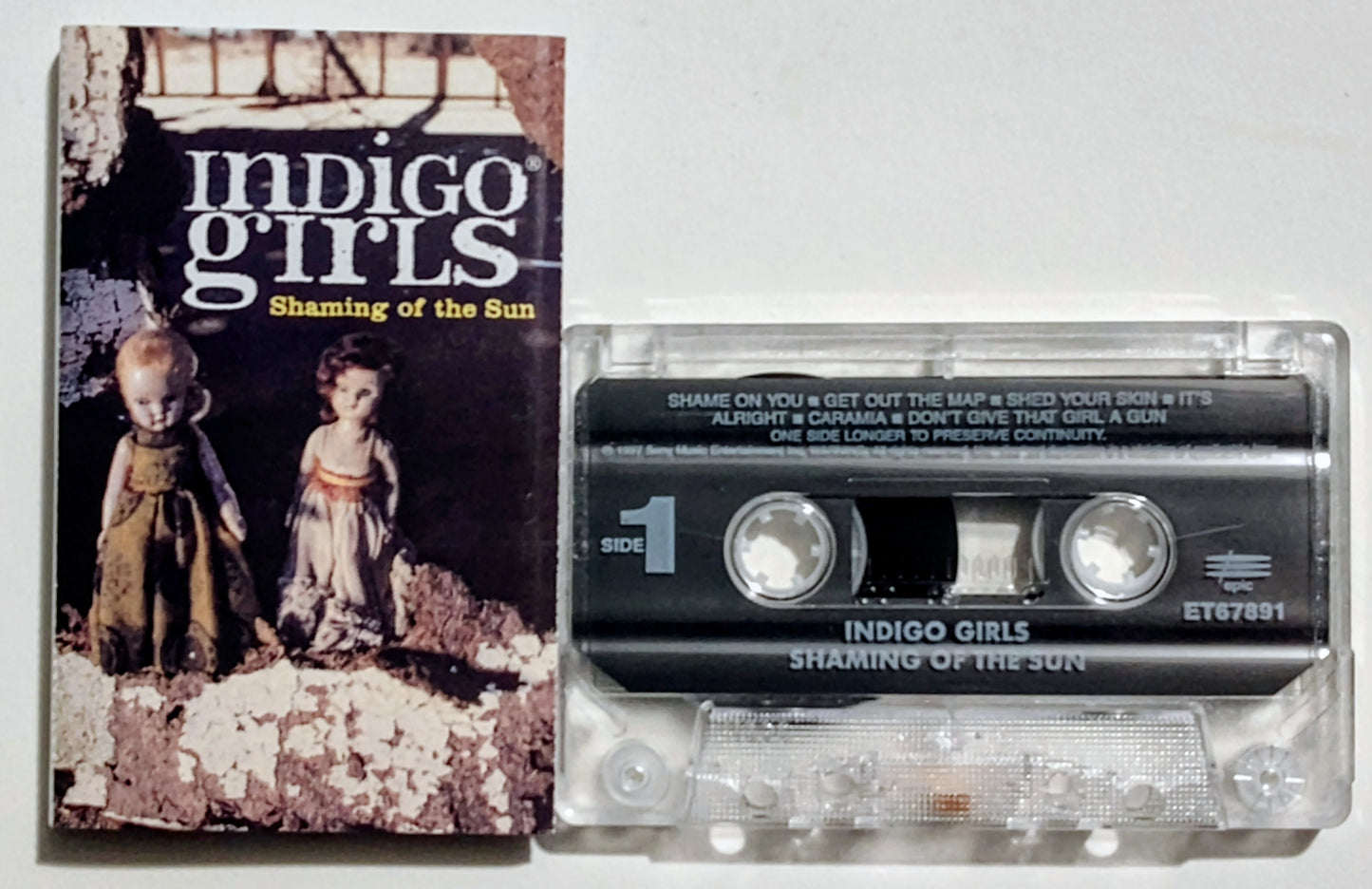 Indigo Girls - "Shaming Of The Sun" - CASSETTE TAPE VG/VG+