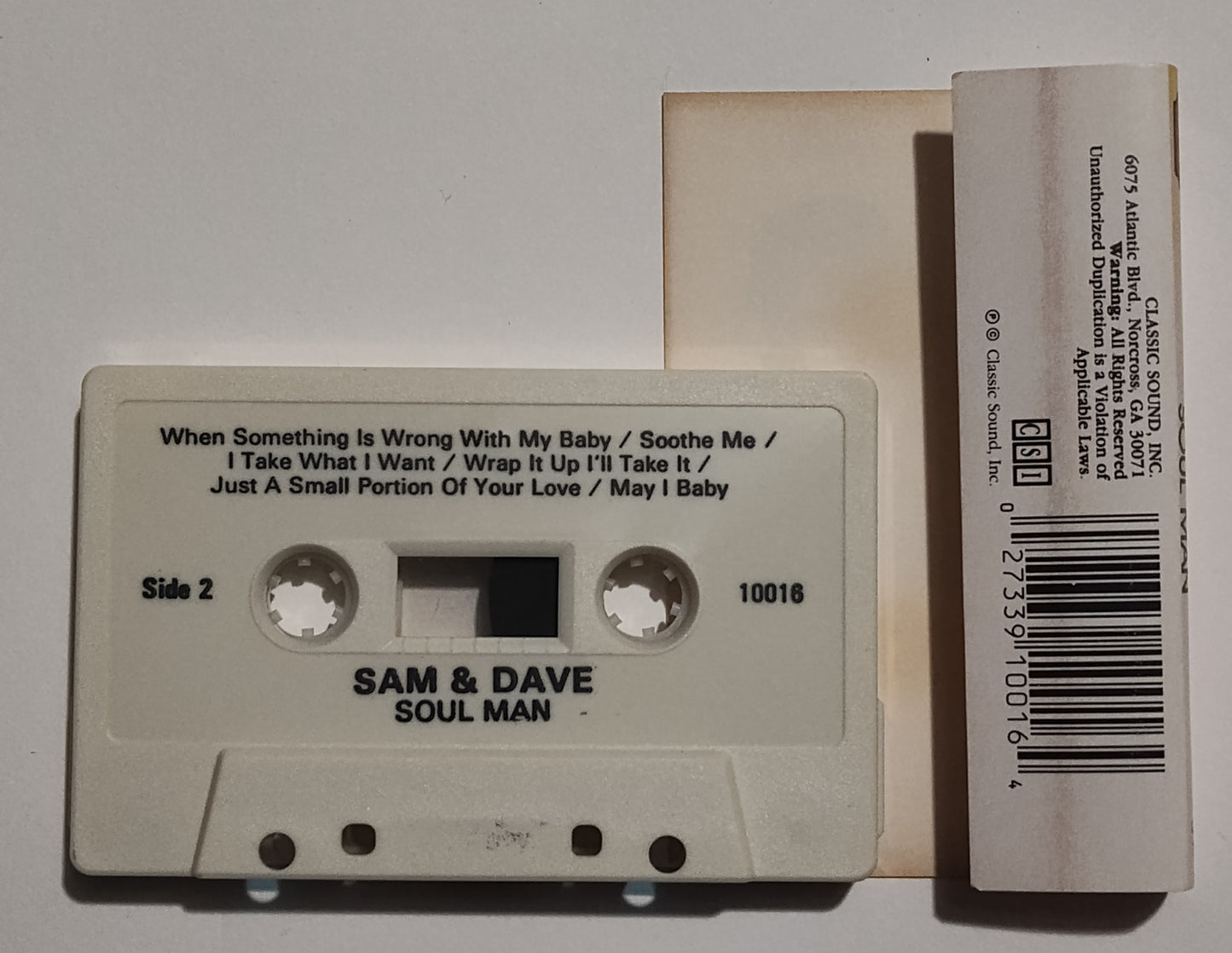 Sam & Dave - "Soul Man" - CASSETTE TAPE VG+/VG+