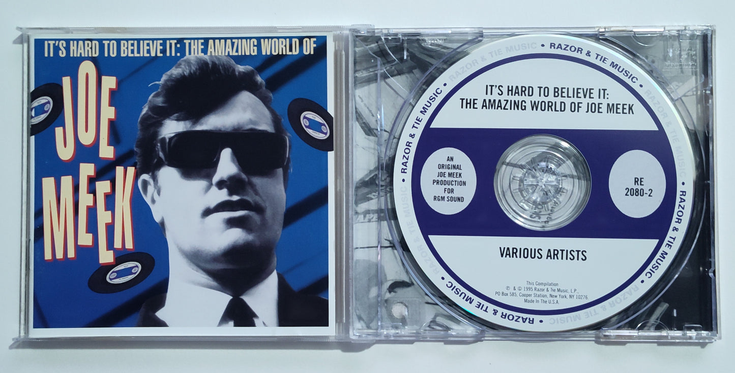 Various Artists - "It's Hard To Believe It: The Amazing World Of Joe Meek" - INDIE COMPACT DISC VG/VG (Water damaged rear art)