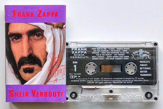 Frank Zappa - "Sheik Yerbouti" - CASSETTE TAPE VG/VG (Torn inner j-card)