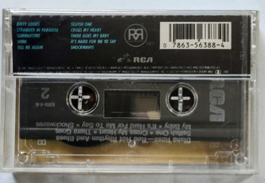 Diana Ross - “Rhythm + Blues” - CASSETTE TAPE VG+/M (Sealed; cracked cover; torn cellophane)