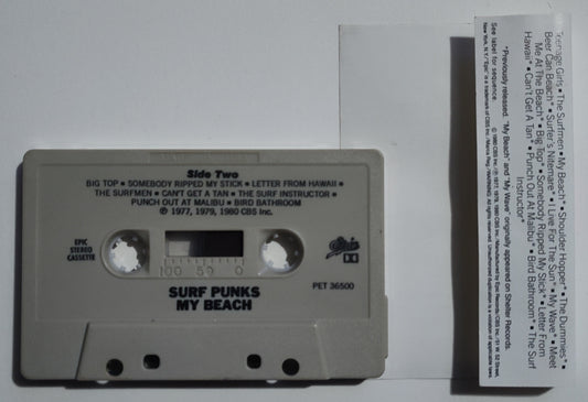 Surf Punks - "My Beach" - CASSETTE TAPE (Stereo) VG+/VG+