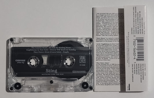 Sting - "Nothing Like The Sun" - CASSETTE TAPE (Chrome; DOLBY) VG+/VG *⭐*