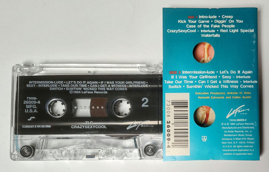 TLC - "Crazy Sexy Cool" - CASSETTE TAPE (DOLBY NR B HX PRO) VG+/VG+