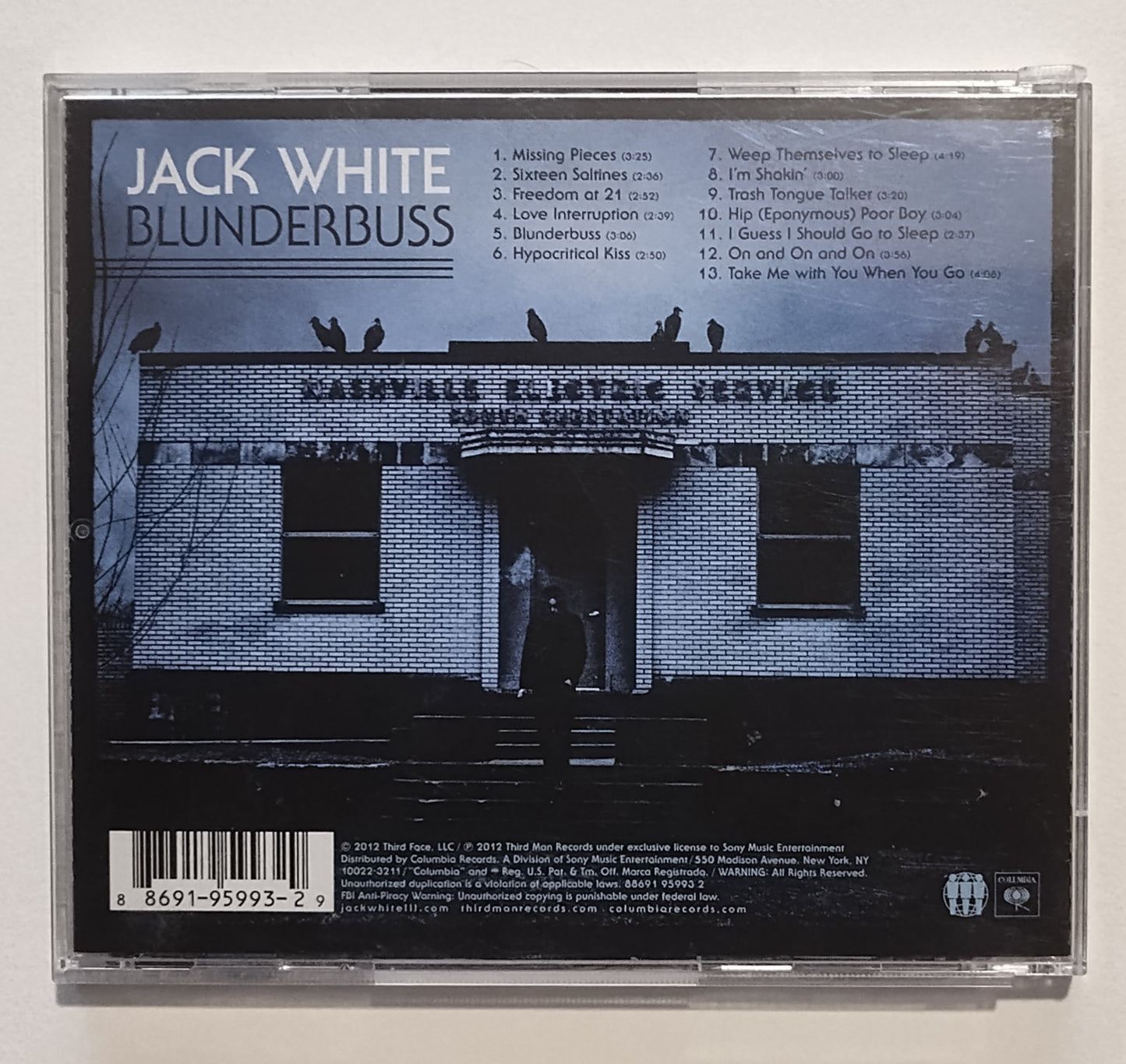 Jack White - "Blunderbuss" - COMPACT DISC VG+/G+