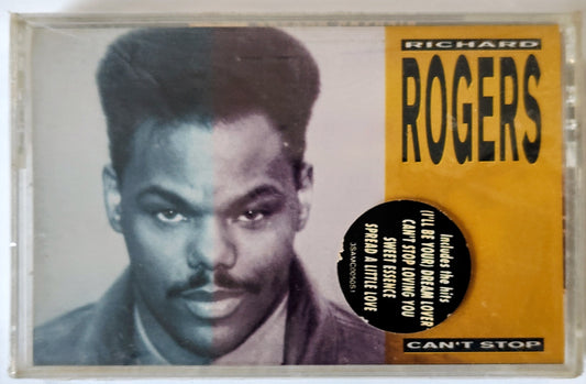 Richard Rogers - “Can’t Stop” - CASSETTE TAPE NM/M (Sealed; possibly lightstruck)