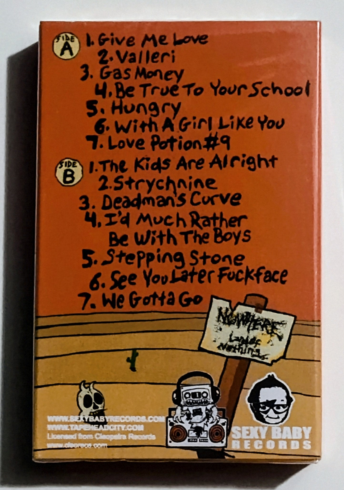 Queers, The - "Reverberation" - INDIE CASSETTE TAPE M/M (Sealed)