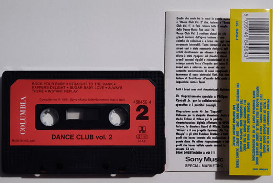 Various Artists - "Dance Club Vol. 2 Compilation" - CASSETTE TAPE (DOLBY B NR) VG+/VG+