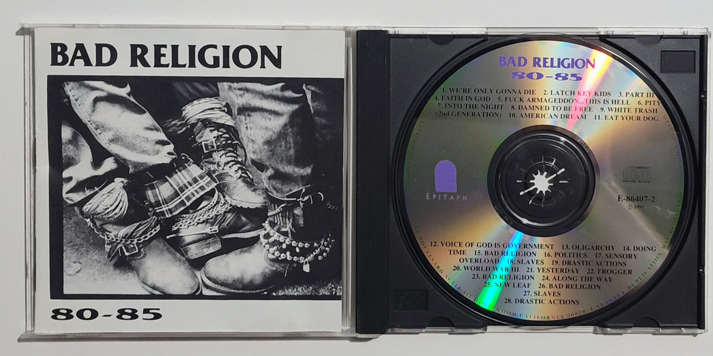 Bad Religion - "80-85" - INDIE COMPACT DISC VG/VG